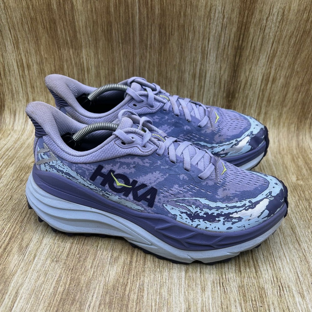 Hoka One One Stinson 7 Womens Size 8.5 B Purple Trail Running Shoes 1141531 CSMR